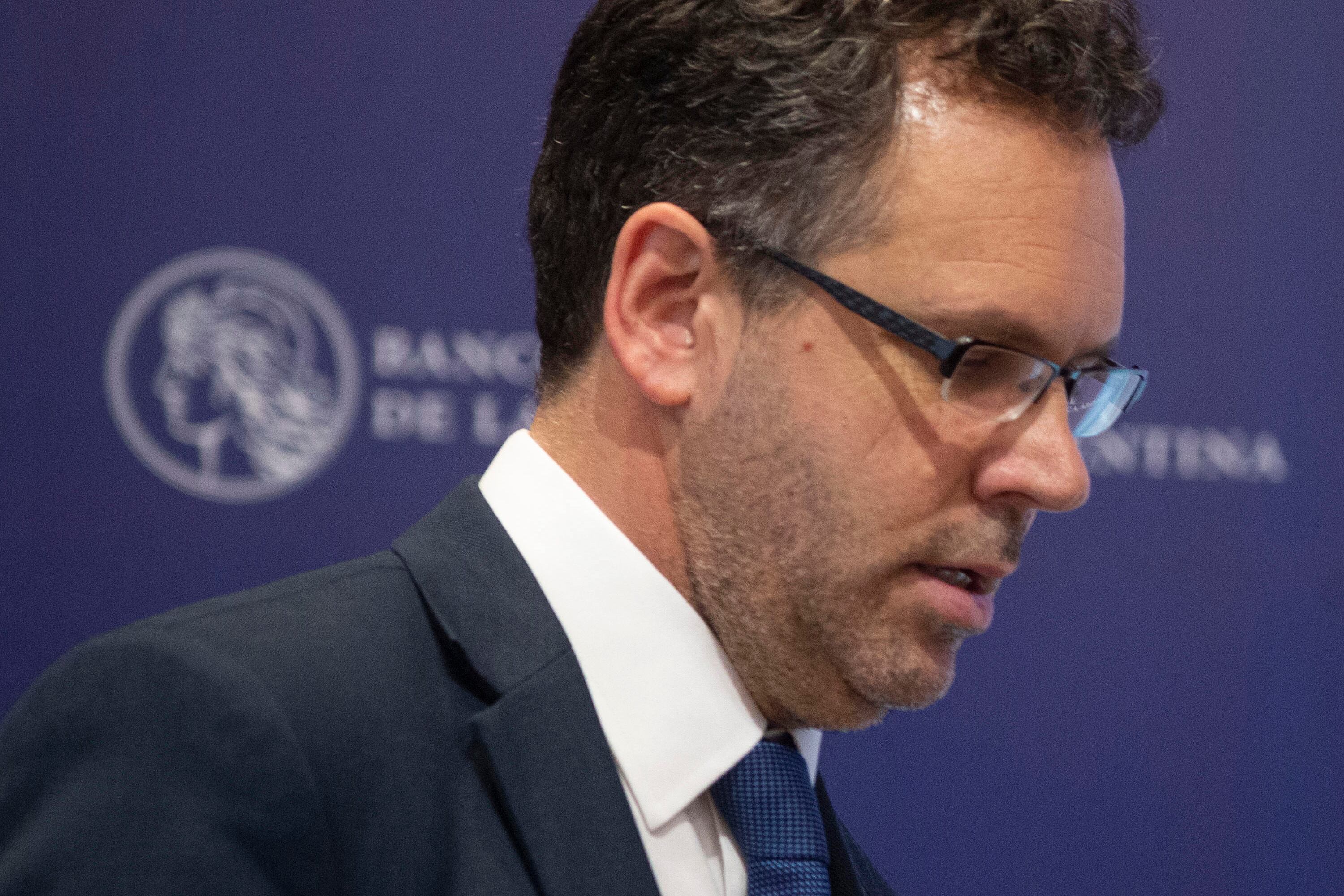 Guido Sandleris se despidió con el salón de conferencias semi vacío.