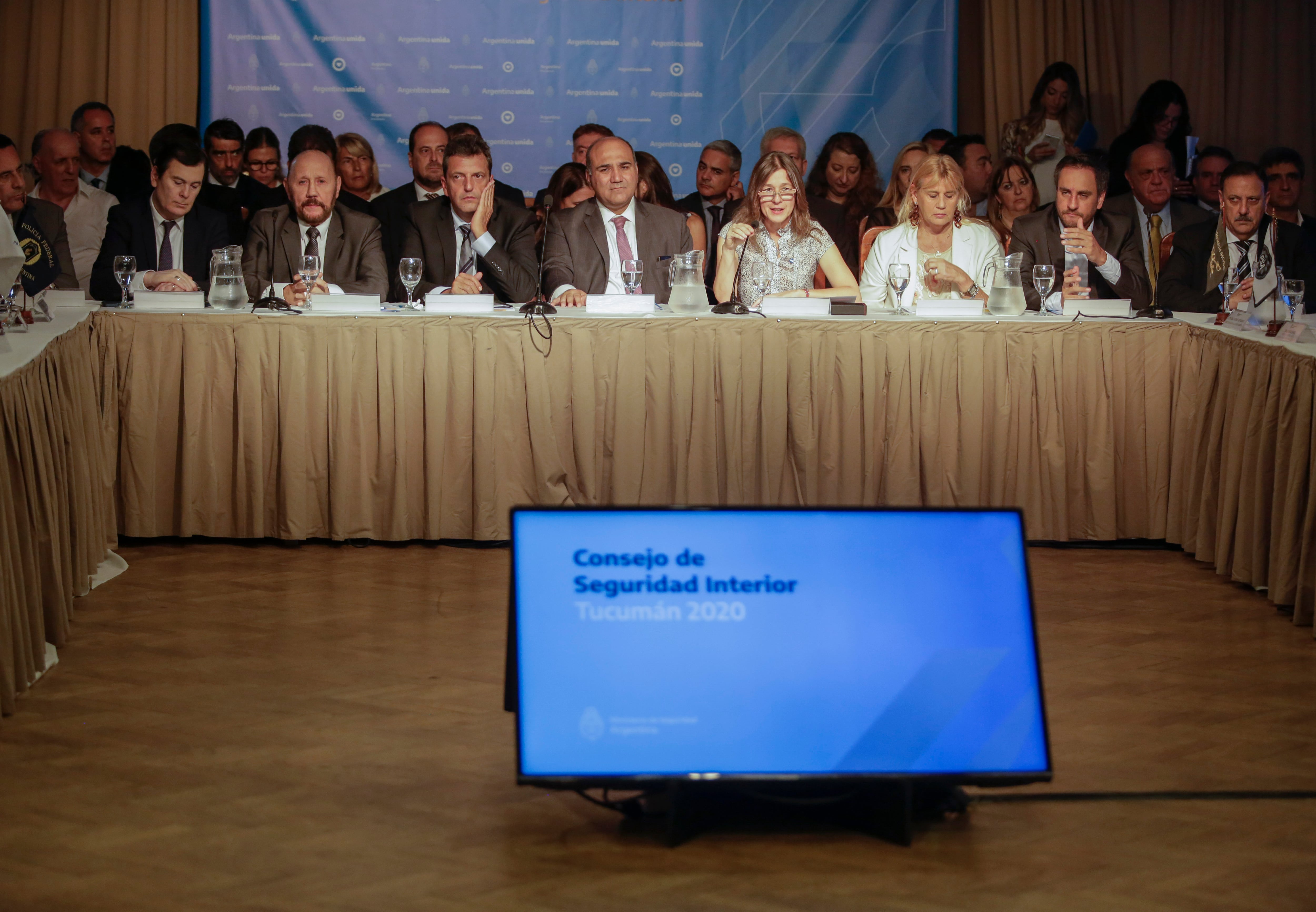 La apertura del Consejo de Seguridad Interior realizado en Tucumán.