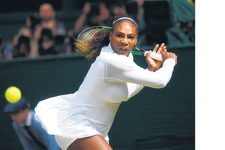 Serena Williams, ganadora ayer frente a la alemana Julia Görges.