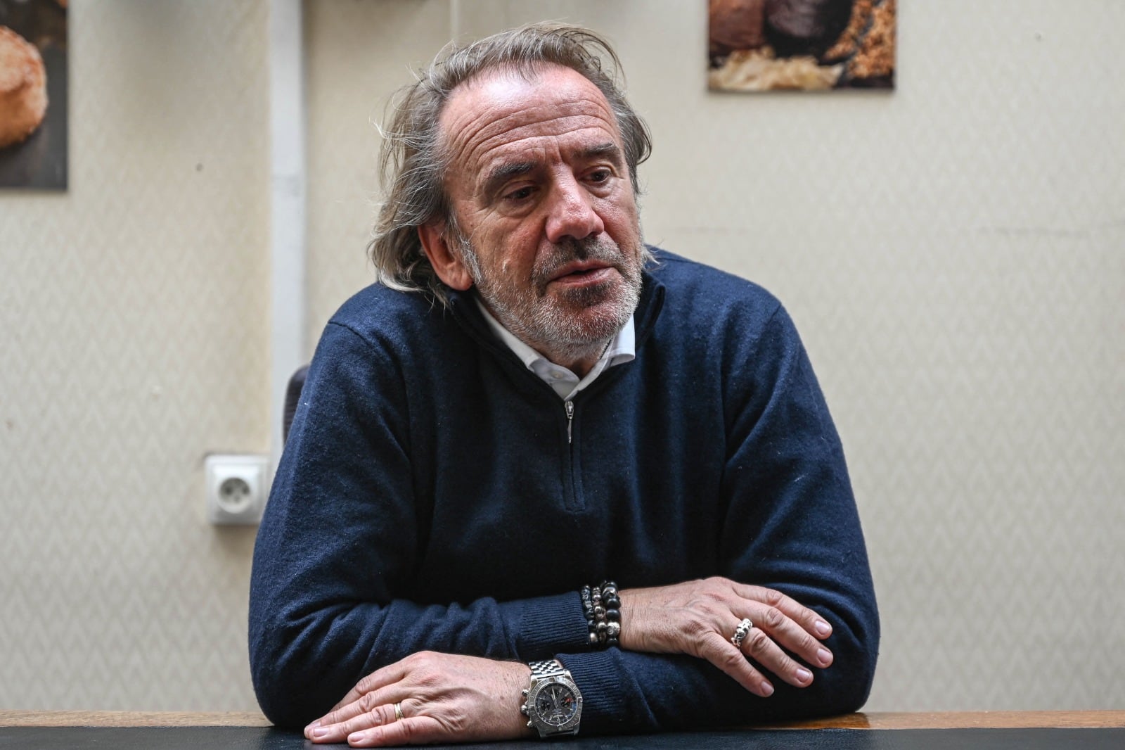 Jean-Alexandre Trogneux, padre del agredido. 