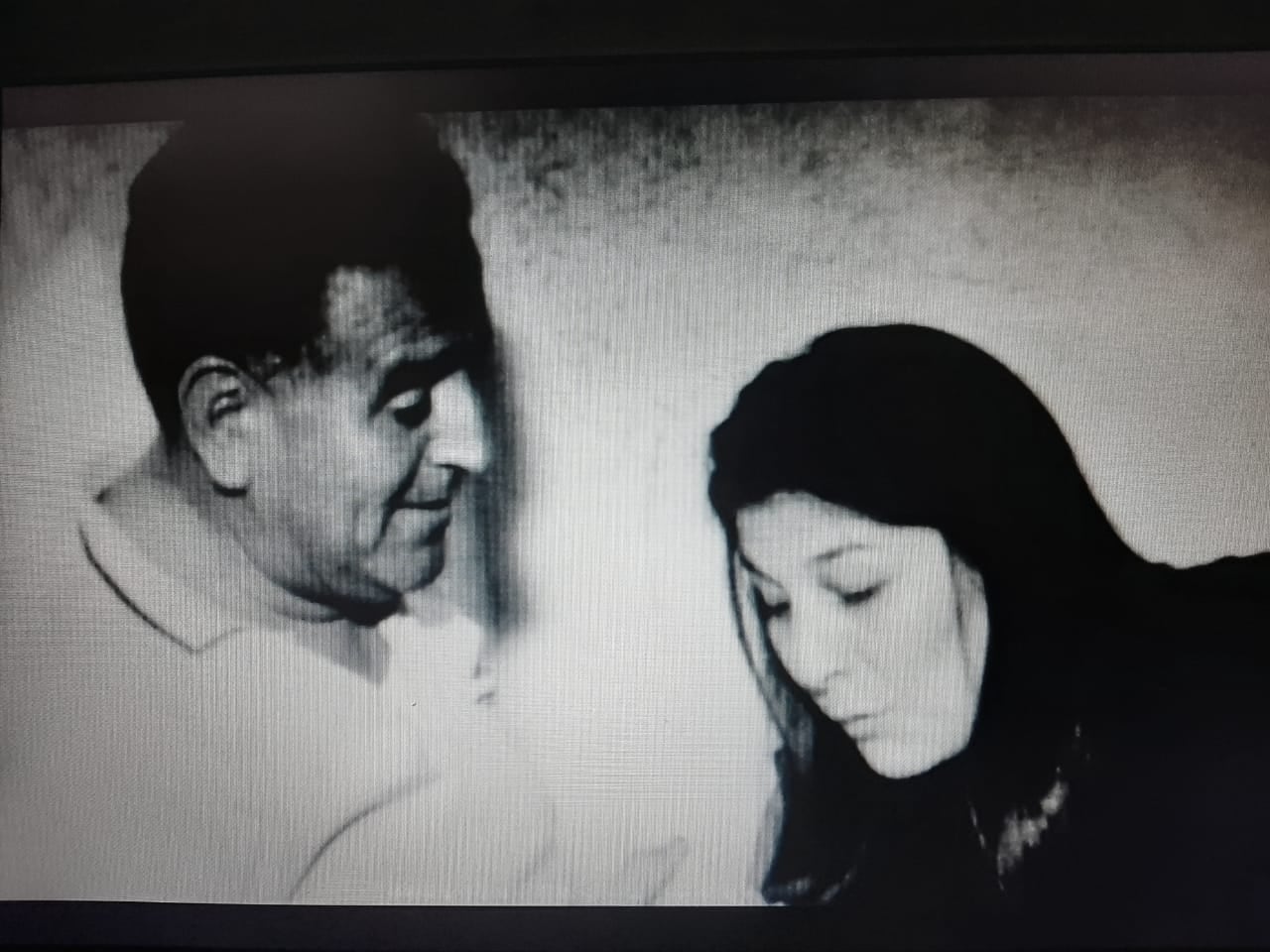 Con Mercedes Sosa. 