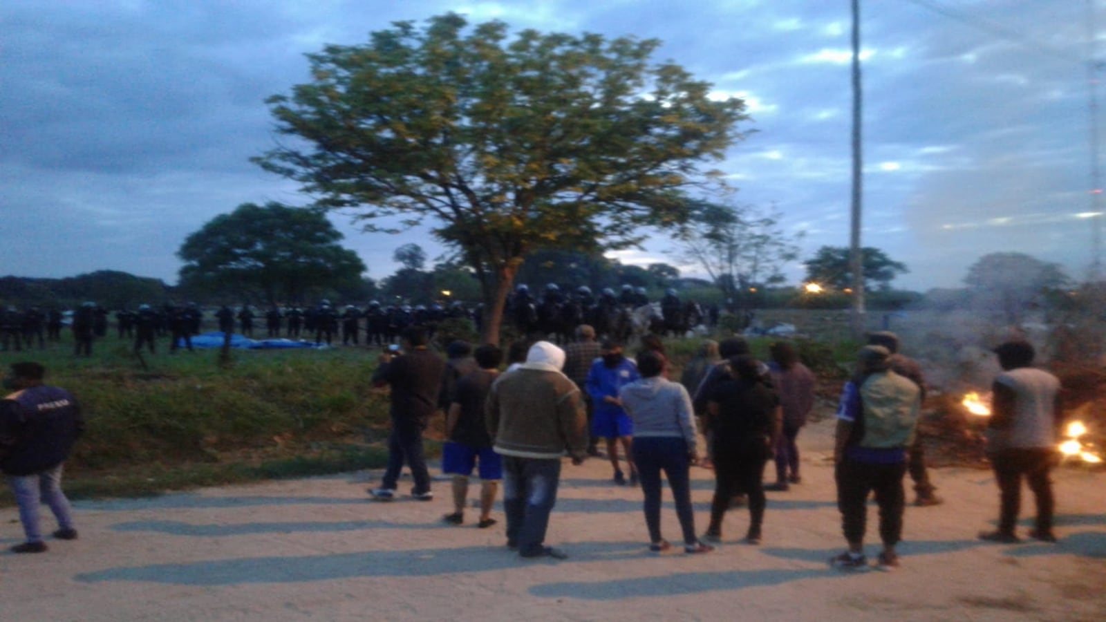 Toma y desalojo policial