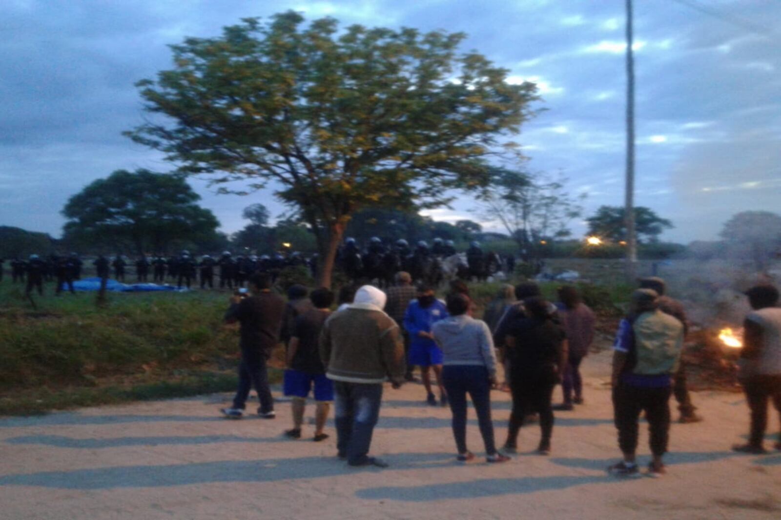 Toma y desalojo policial