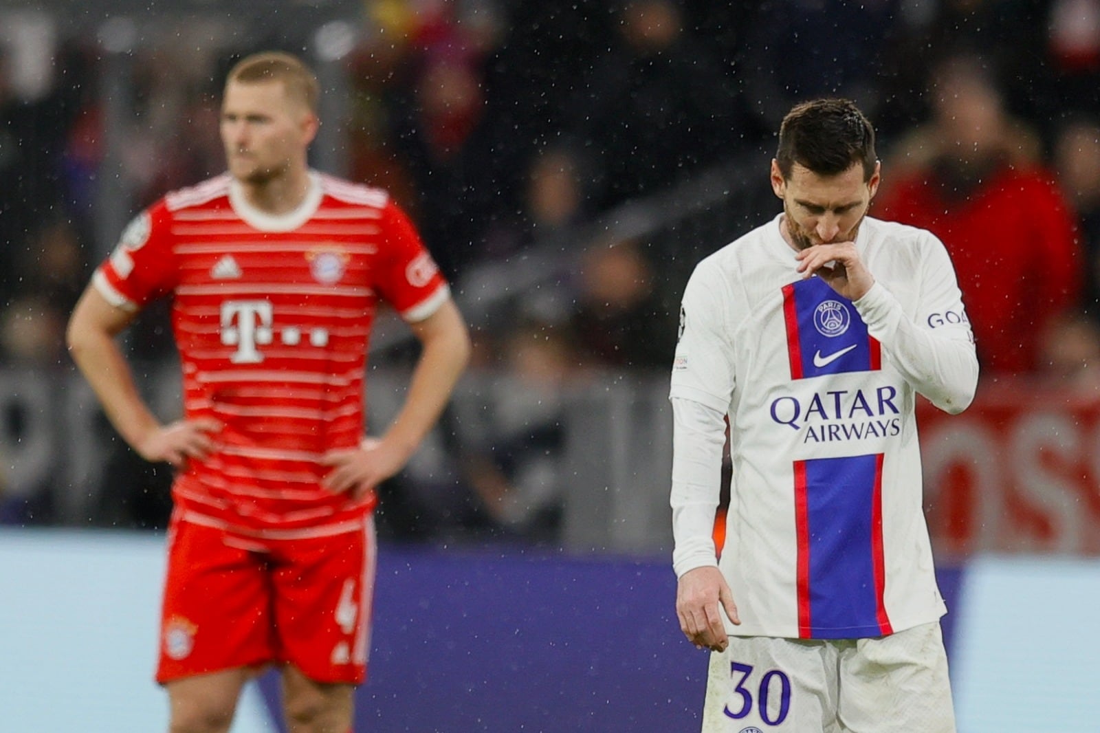 Messi preocupado luego de la derrota en Alemania