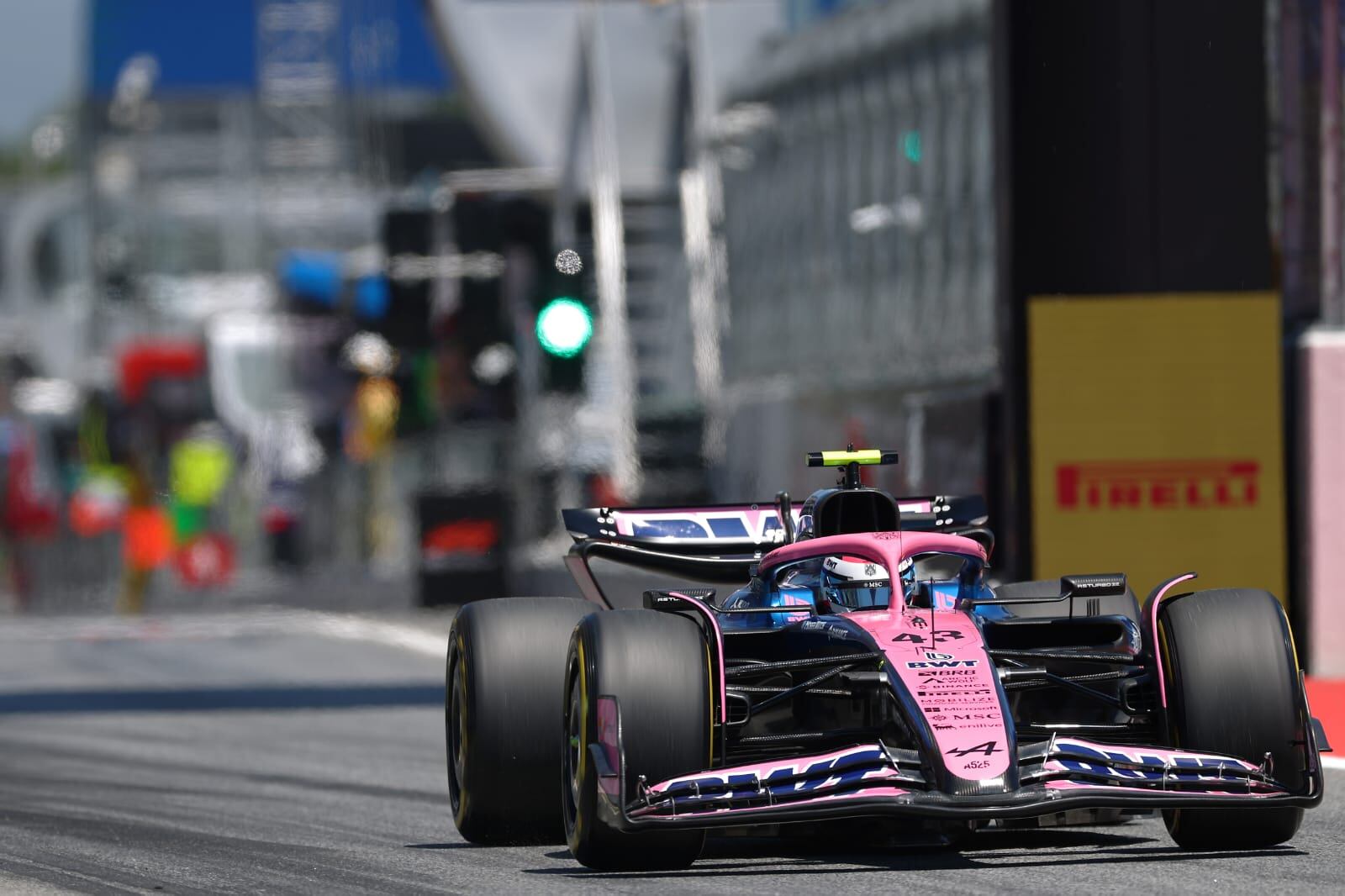 Franco Colapinto en las pruebas libres del GP de España