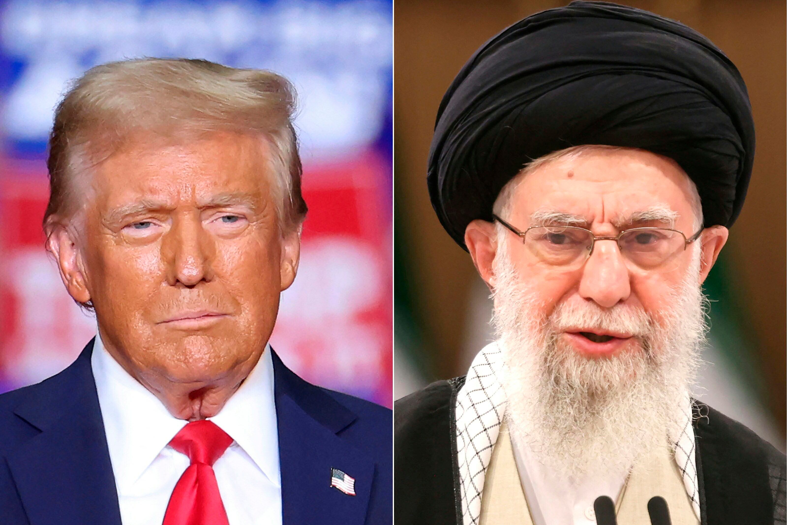 Donald Trump amenazó con matar al ayatola Alí Jamenei.