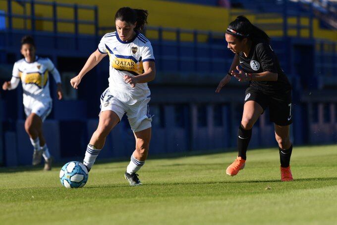 Carolina Troncoso y Florencia Coronel, durante el empate del Apertura