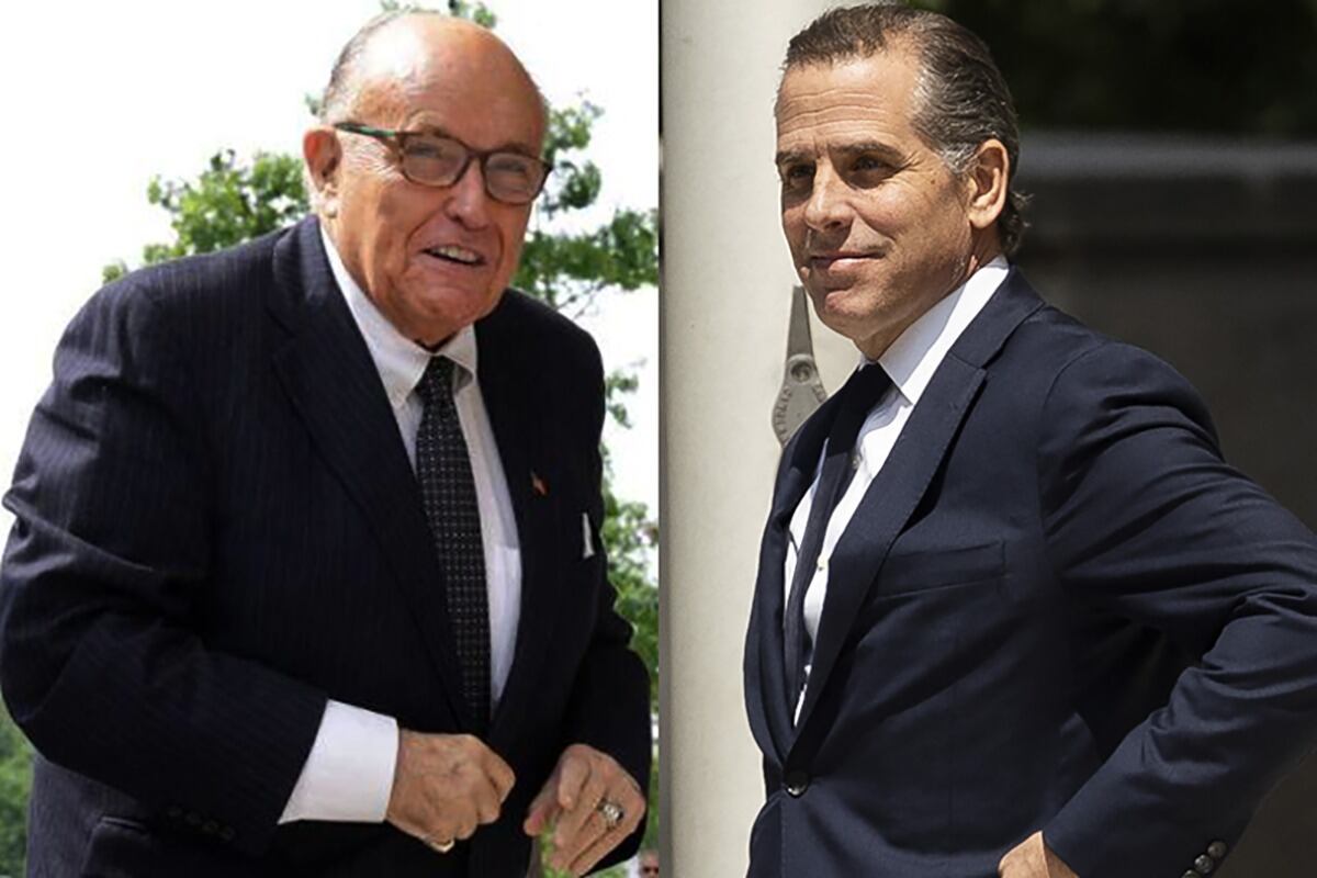 Rudy Giuliani y Hunter Biden.