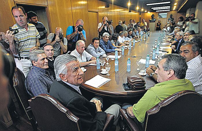 La conducción del PJ recibió a la CGT el mes pasado.