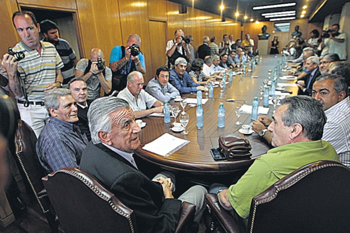 La conducción del PJ recibió a la CGT el mes pasado.