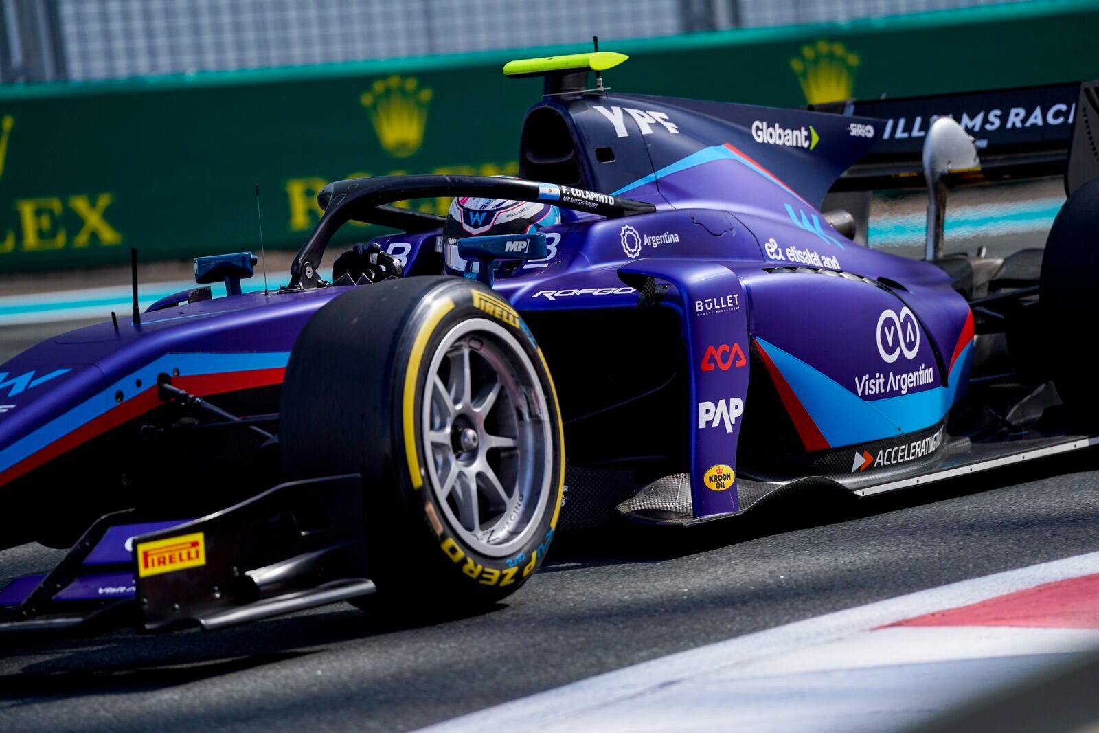 Colapinto buscó girar sin complicaciones en su primer contacto con la categoría