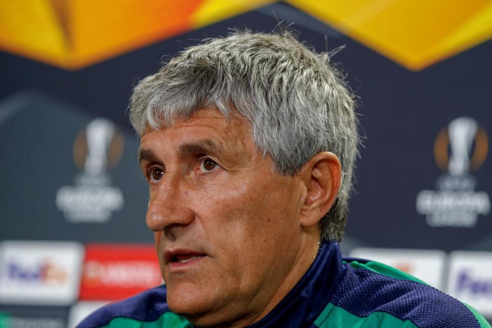 Quique Setién, flamante DT de Barcelona.