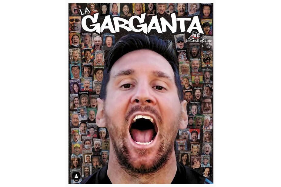 Lionel Messi y una imagen 