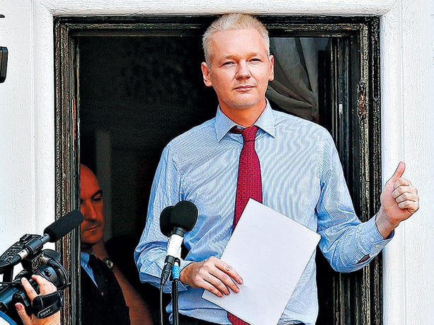 El lider de Wikileaks, Julián Assange