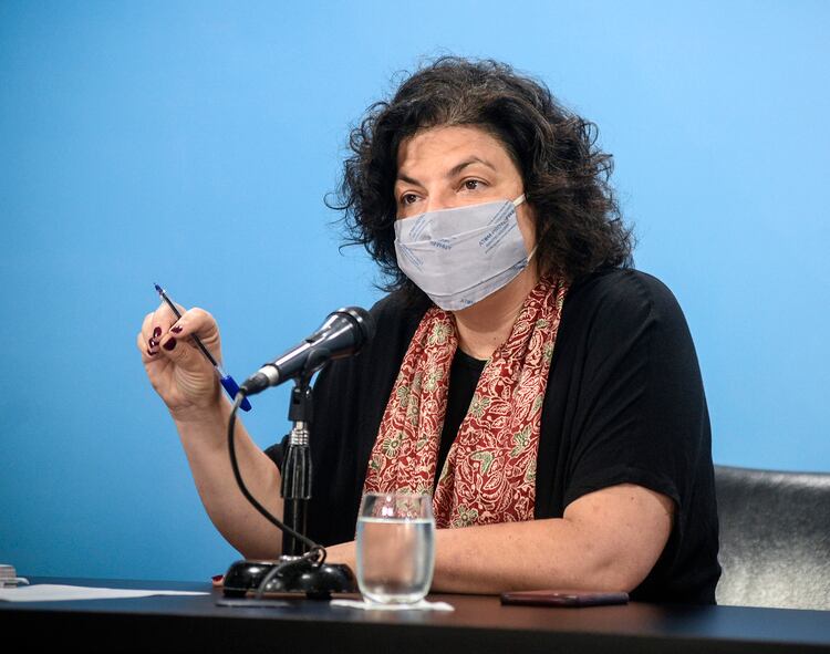 Carla Vizzotti, ministra de Salud de la Nación. 