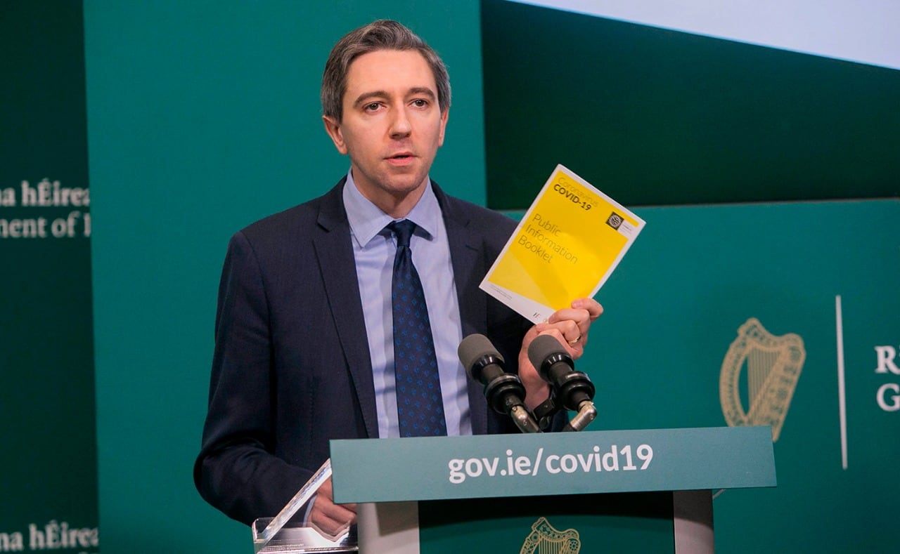 El ministro de Salud, Simon Harris. 