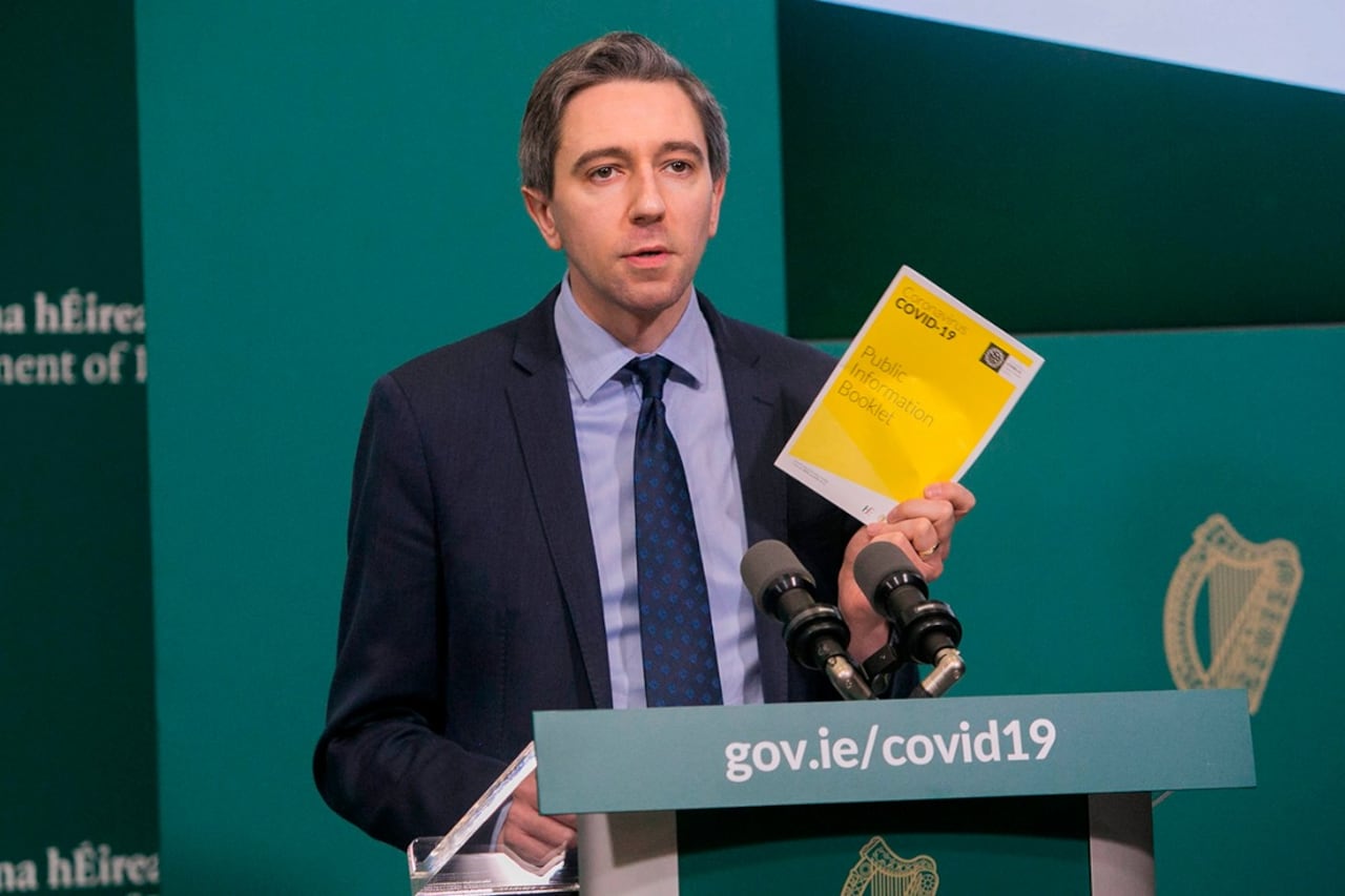 El ministro de Salud, Simon Harris.