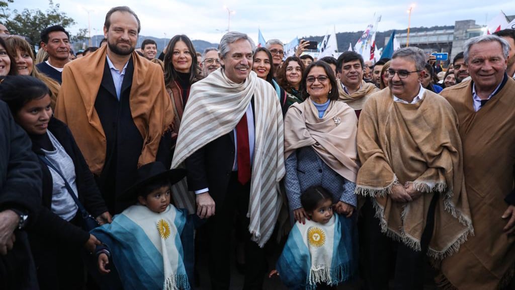 El candidato del Frente de Todos estuvo el sábado en Catamarca.