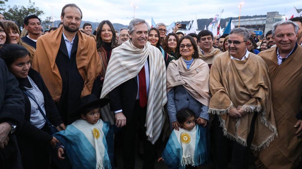 El candidato del Frente de Todos estuvo el sábado en Catamarca.