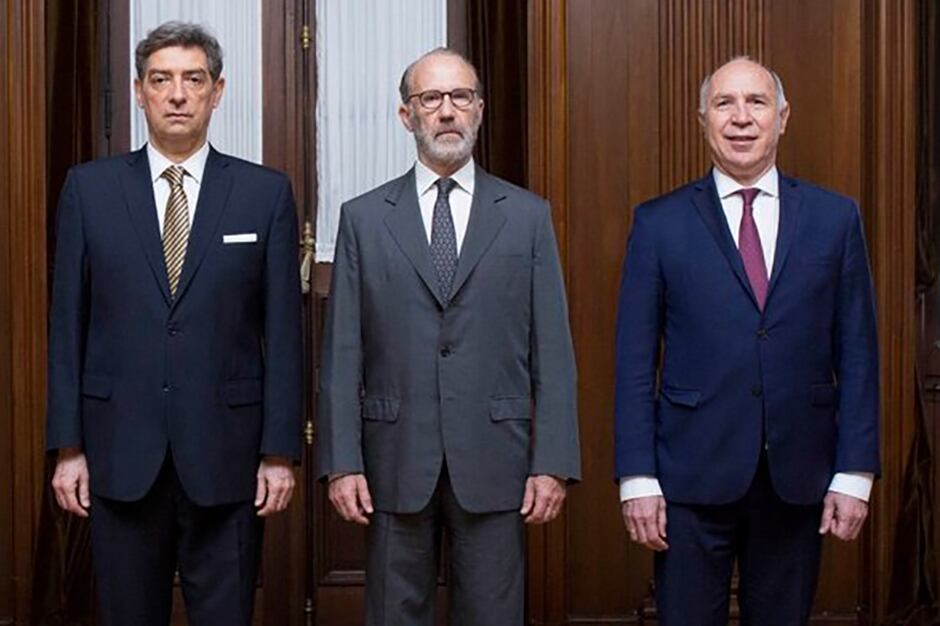 Rosatti, Rosenkrantz y Lorenzetti, los tres jueces que quedaron en el máximo tribunal.