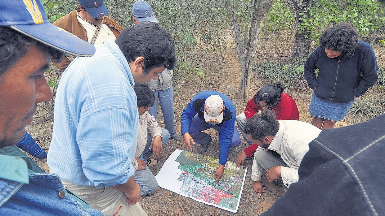 En el Chaco salteño, wichis y criollos hicieron un mapeo conjunto para resolver los conflictos.