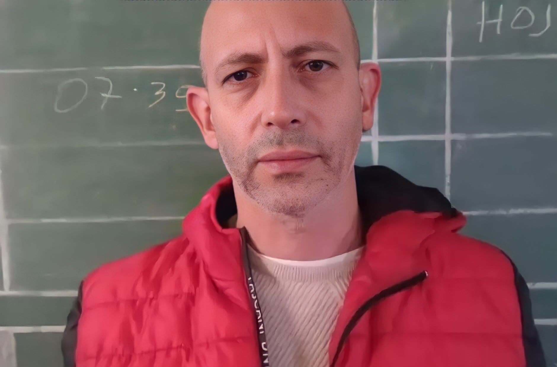 Foto difundida de Edgar Bacchiani desde el Penal de Miraflores, Catamarca.