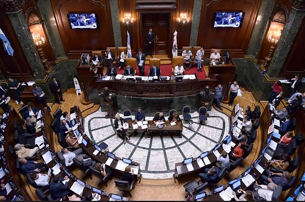 El recinto de la Legislatura porteña durante una sesión.
