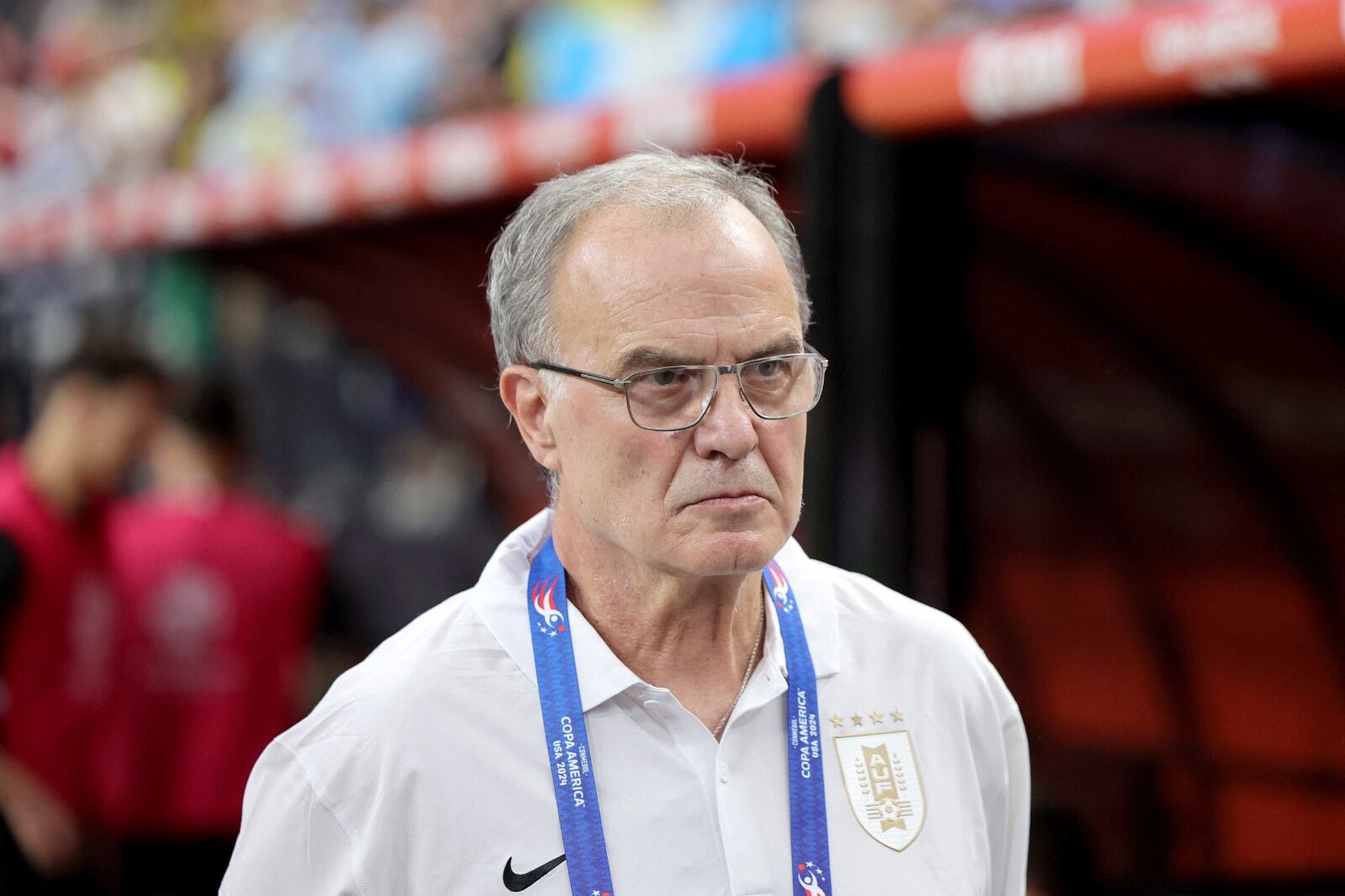 Marcelo Bielsa, en un gran momento con Uruguay.