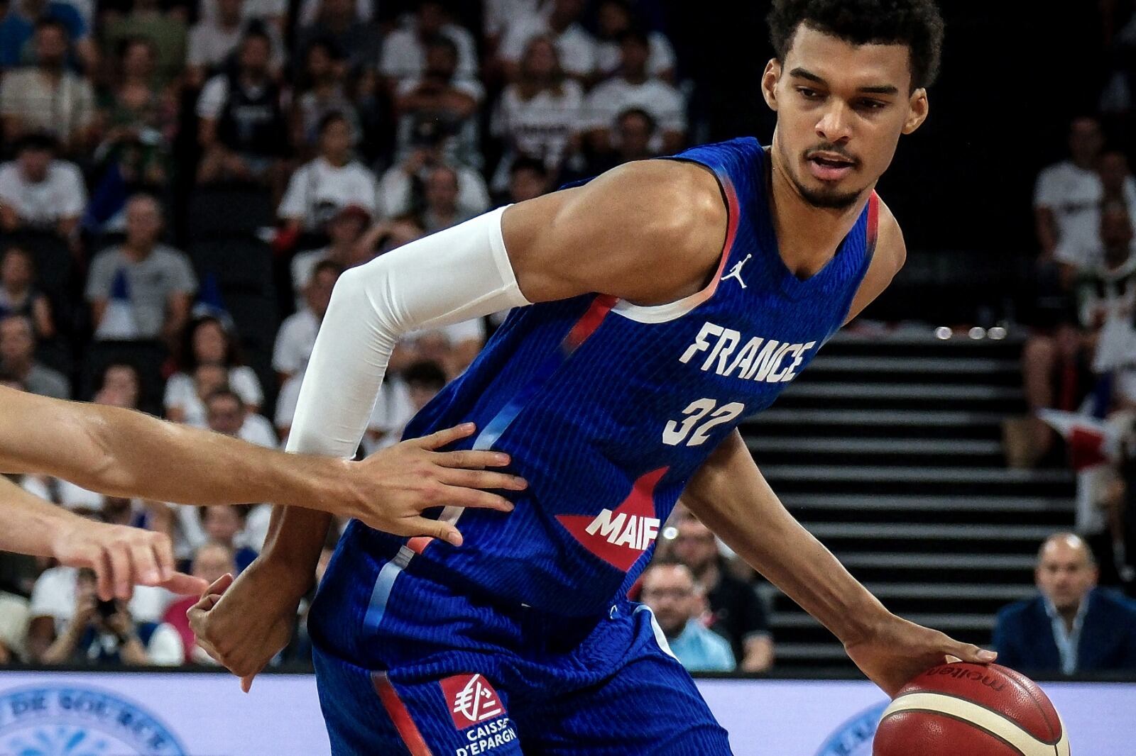 Wembanyama, jugador sensación de la NBA y estrella de Francia en sus Juegos.