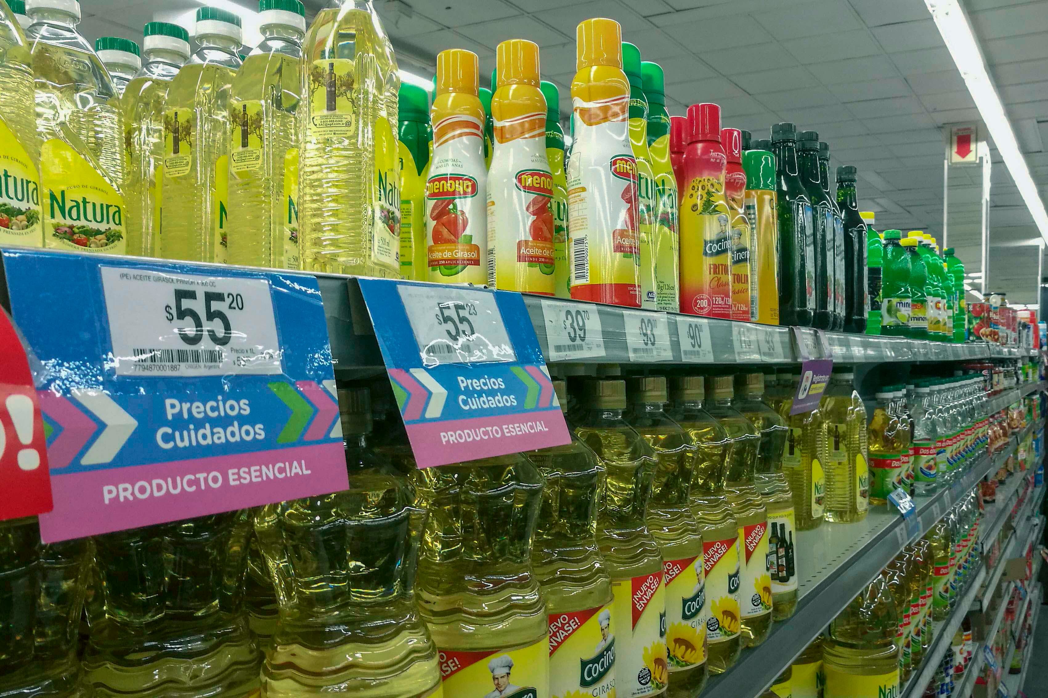 Aceite, arroz, fideos, leche y yerba, entre los productos incluidos en el programa.