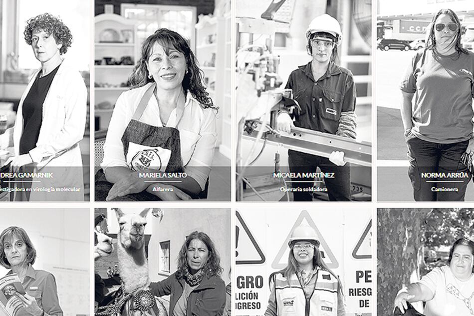 La plataforma Lasargentinastrabajamos.com permite visualizar la actividad de las mujeres en todos los ámbitos.