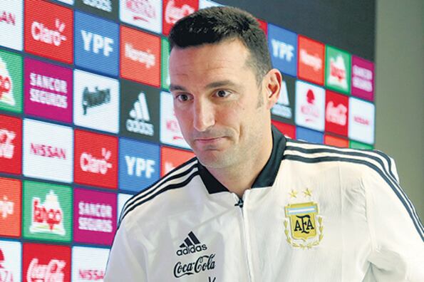 Lionel Scaloni, DT de la Selección.