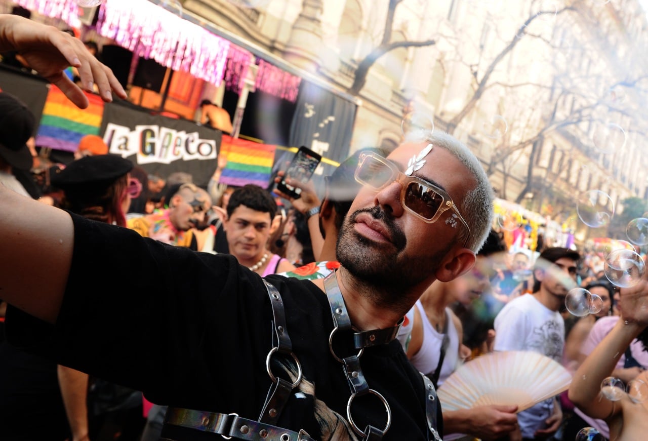 Una imagen de la marcha del Orgullo en Buenos Aires el 5 de noviembre pasado.