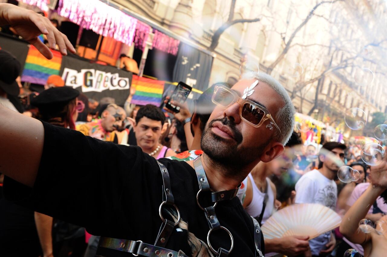 Una imagen de la marcha del Orgullo en Buenos Aires el 5 de noviembre pasado.