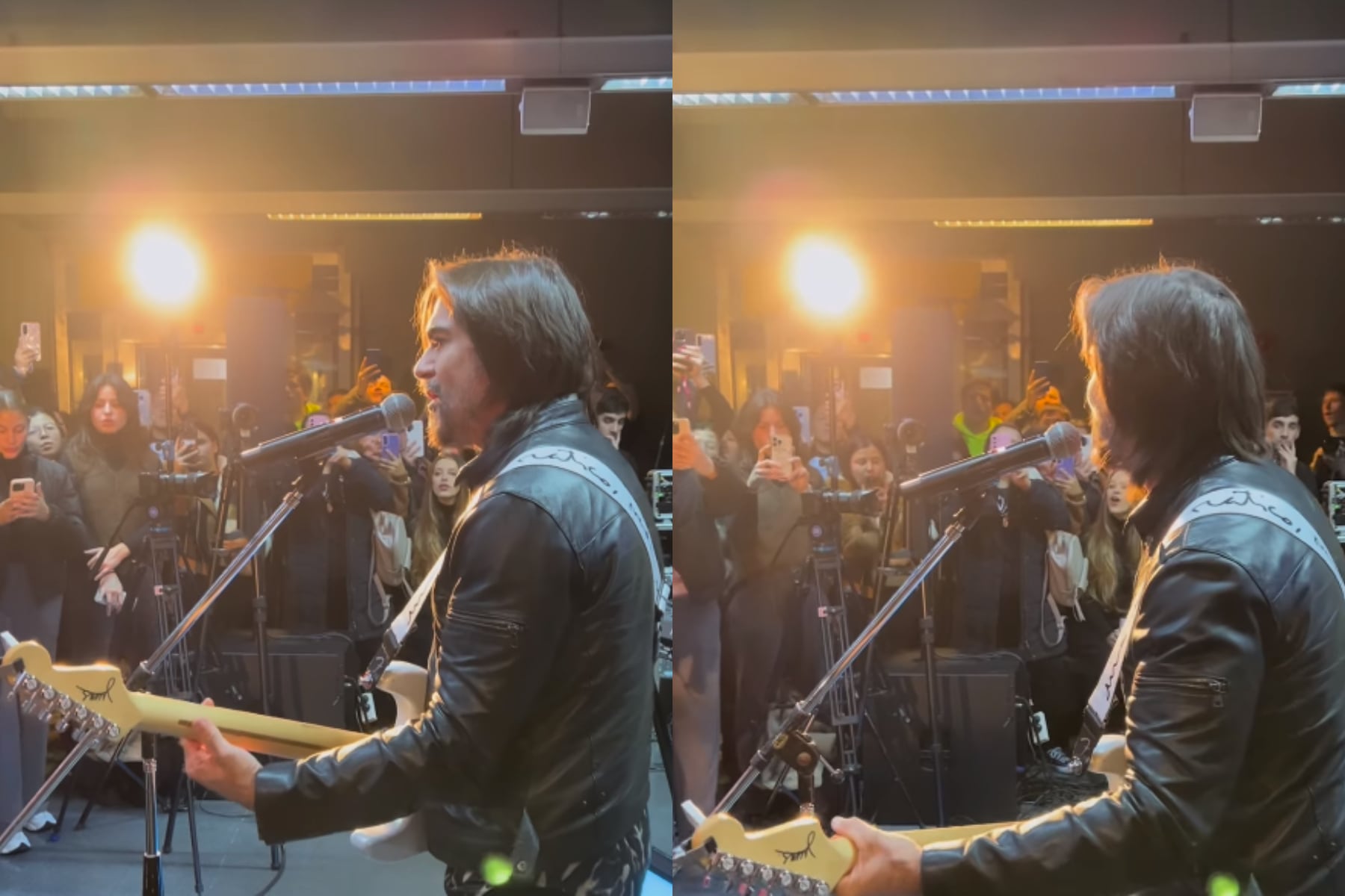 Juanes tocó sus hits en el subte porteño