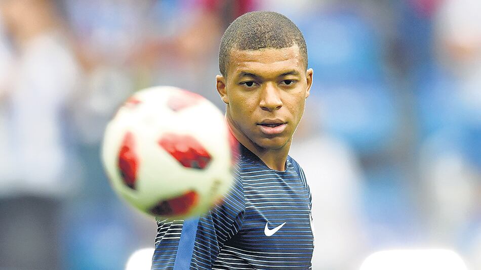 Mbappé, el joven francés que fue figura en el 4-3 frente a la Argentina.