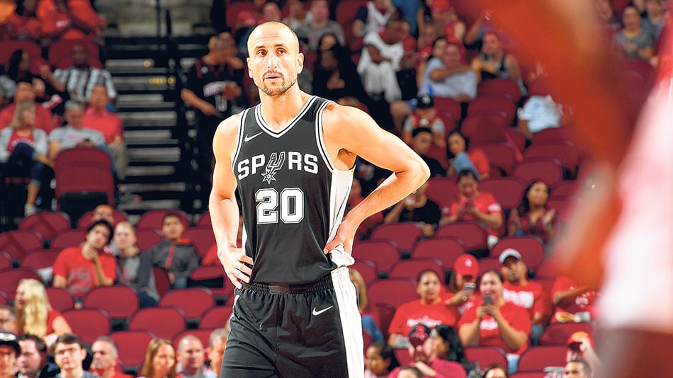 Emanuel Ginóbili lució la número 20 de los Spurs durante 16 años.