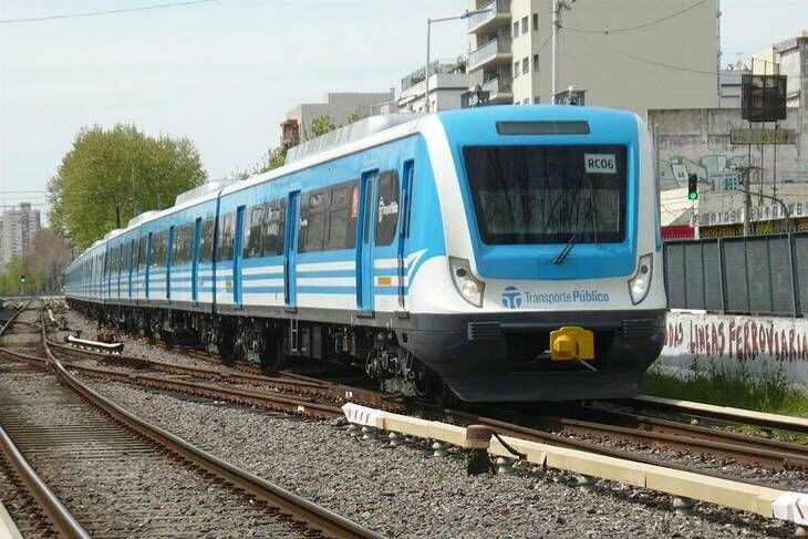Protesta en el tren Sarmiento