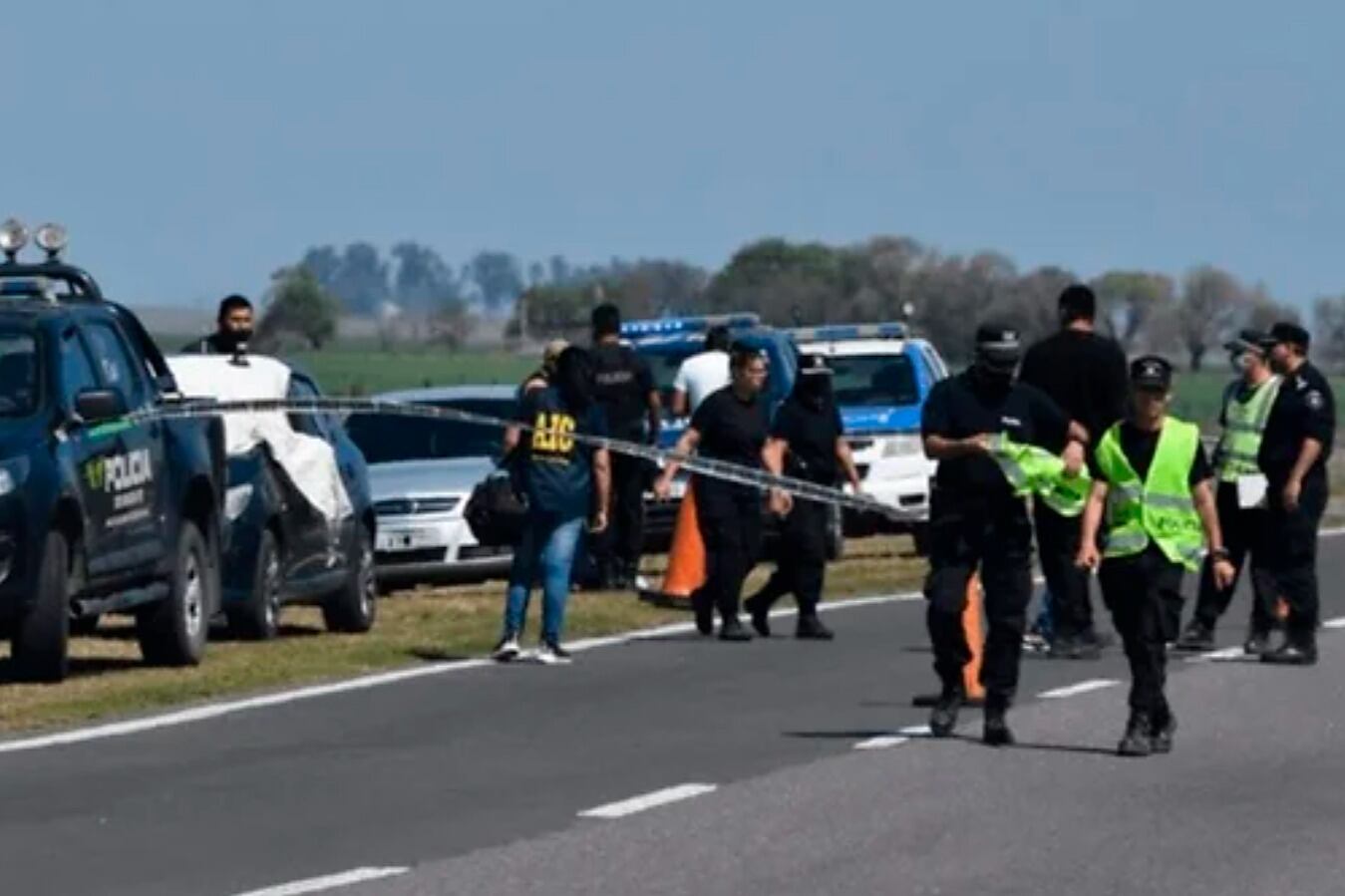 El lugar del femicidio de Claudia González.