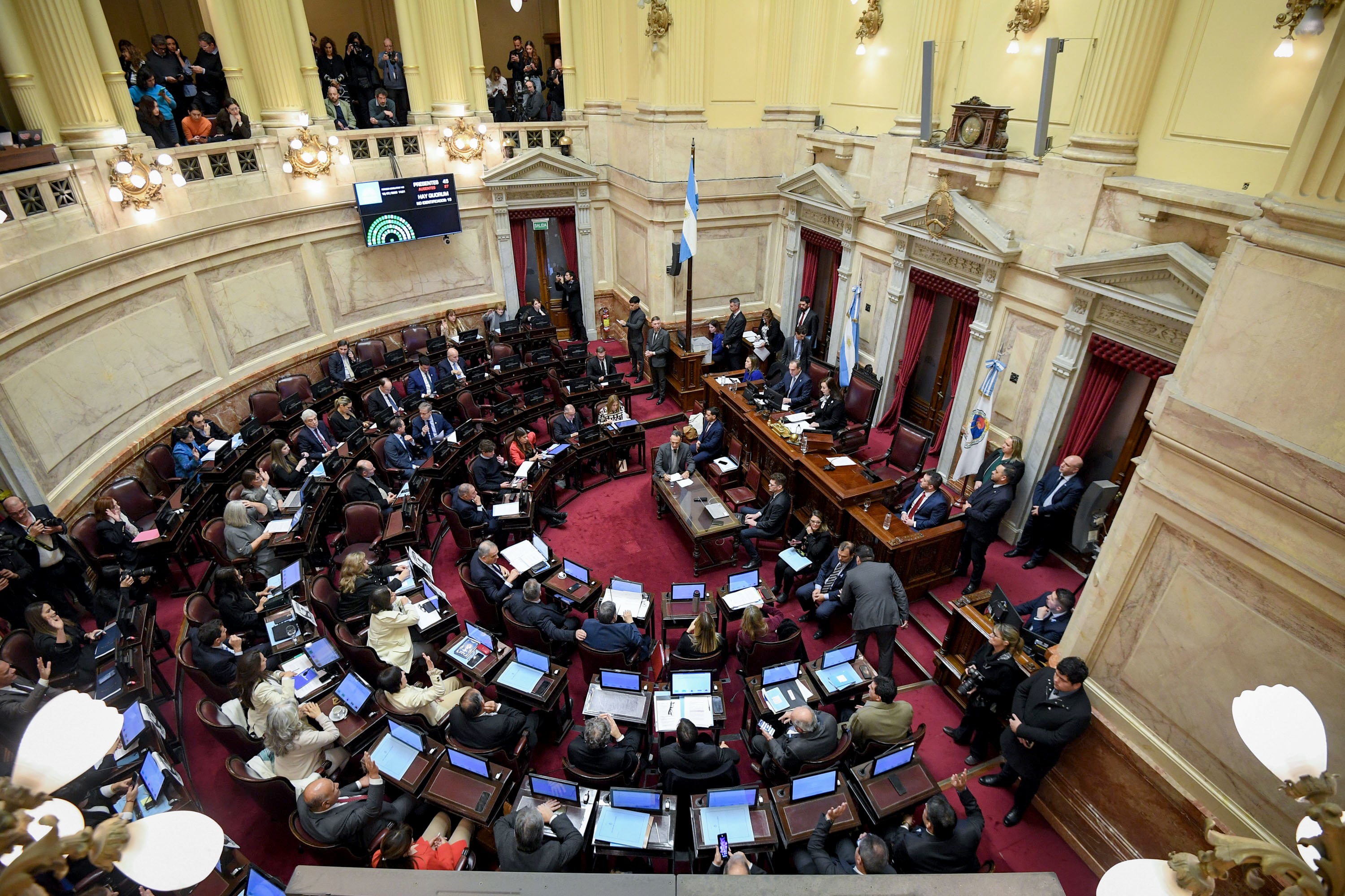 El Senado en sesión. 