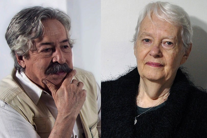 Gustavo Roldán, fallecido en 2012, y su pareja Laura Devetach.