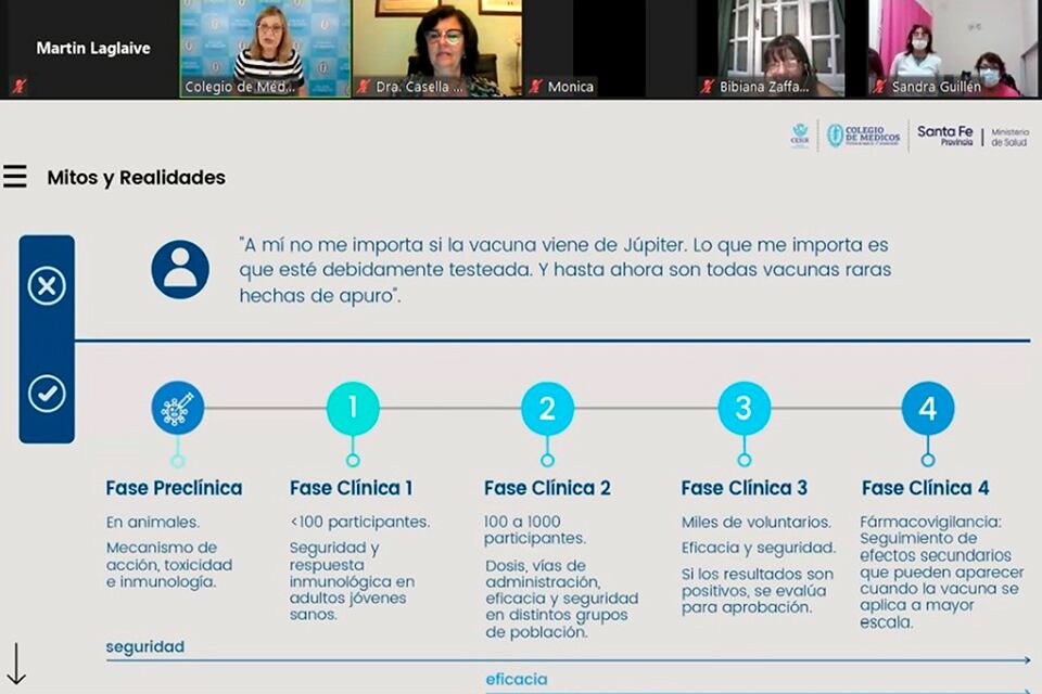 Se trabaja para desmitificar cuestiones relacionadas al lugar de origen de las vacunas.