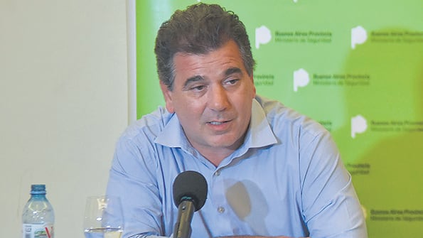 El ministro Cristian Ritondo, con actuación cuestionada tras la muerte de los cuatro jóvenes.