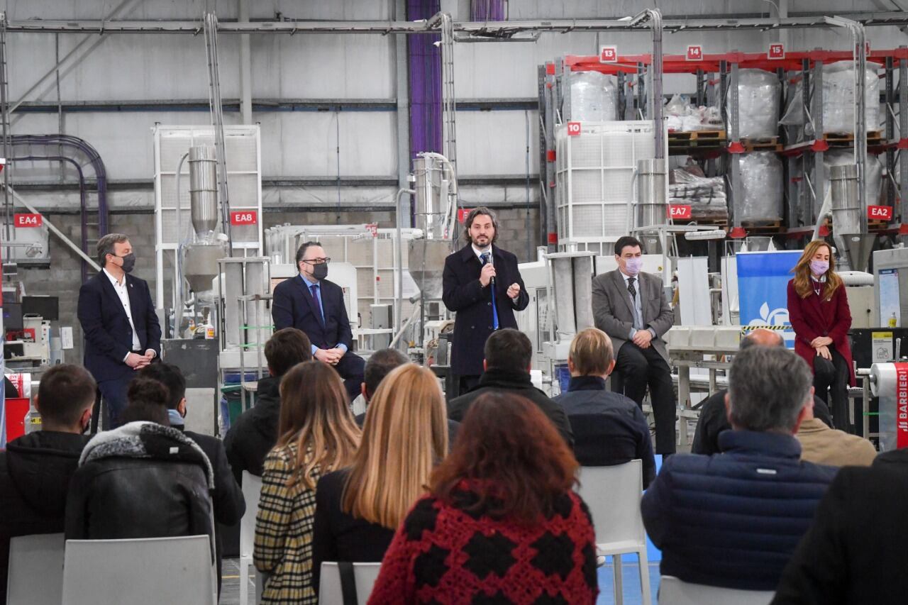 El jefe de Gabinete, Santiago Cafiero, en la presentación del nuevo programa de empleo joven.
