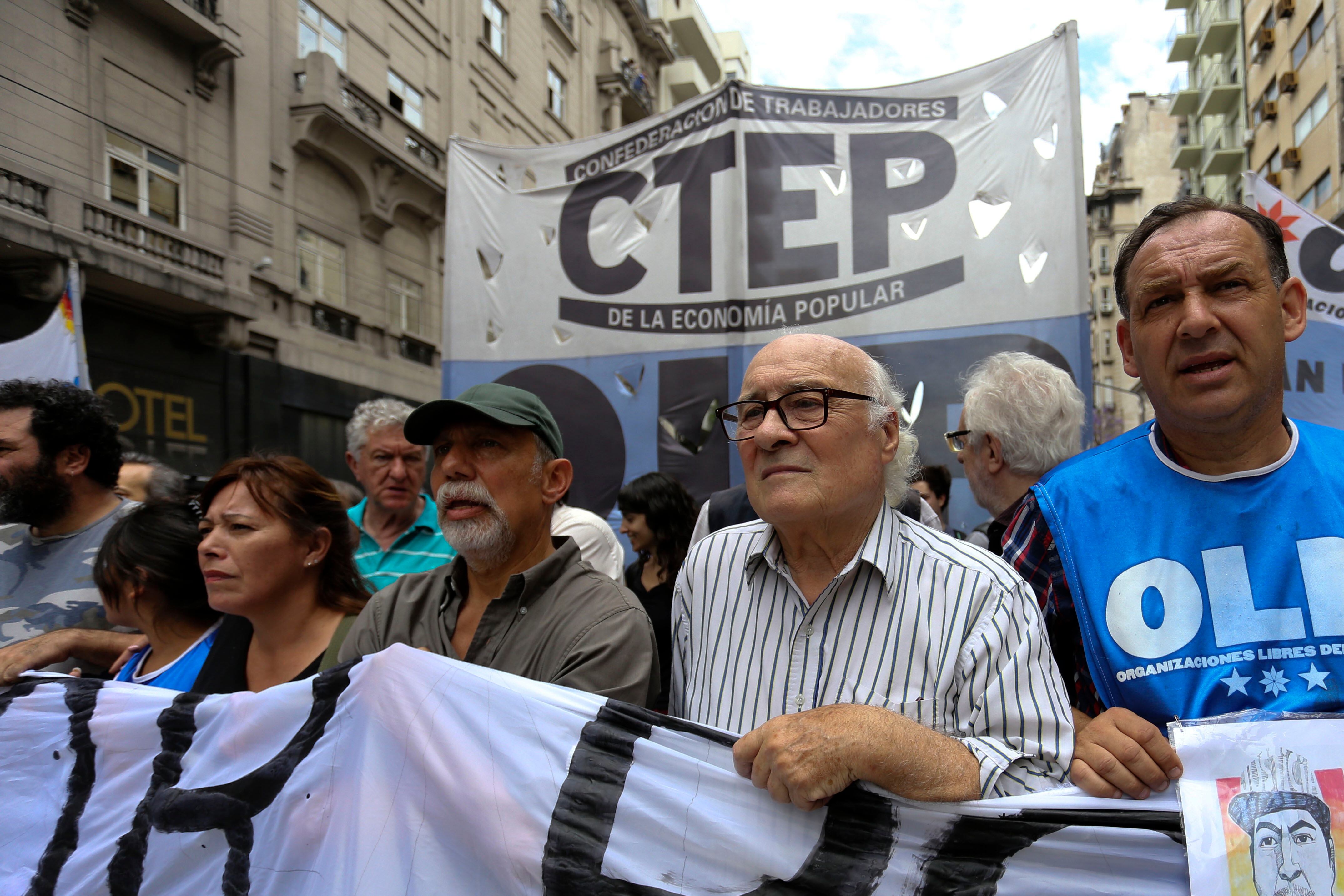 Dirigentes de la CTEP.