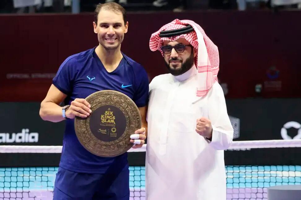 Rafael Nadal, con una condecoración del Gobierno Saudí