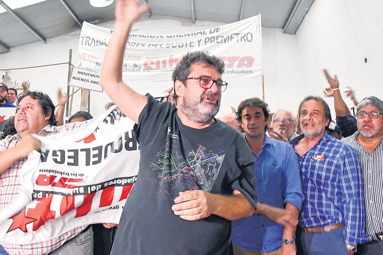 Beto Pianelli, referente del gremio del subte.