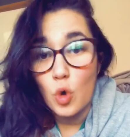 La joven cuyo video video se vitalizó.