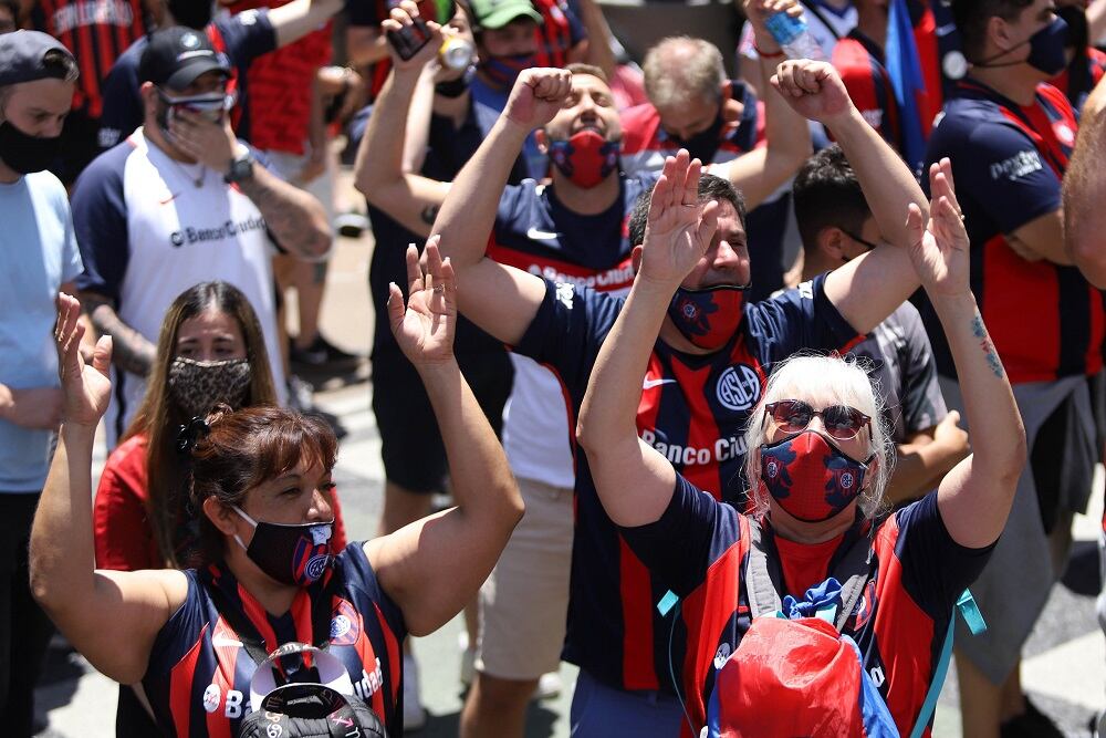Los hinchas de San Lorenzo nunca pierden la ilusión.