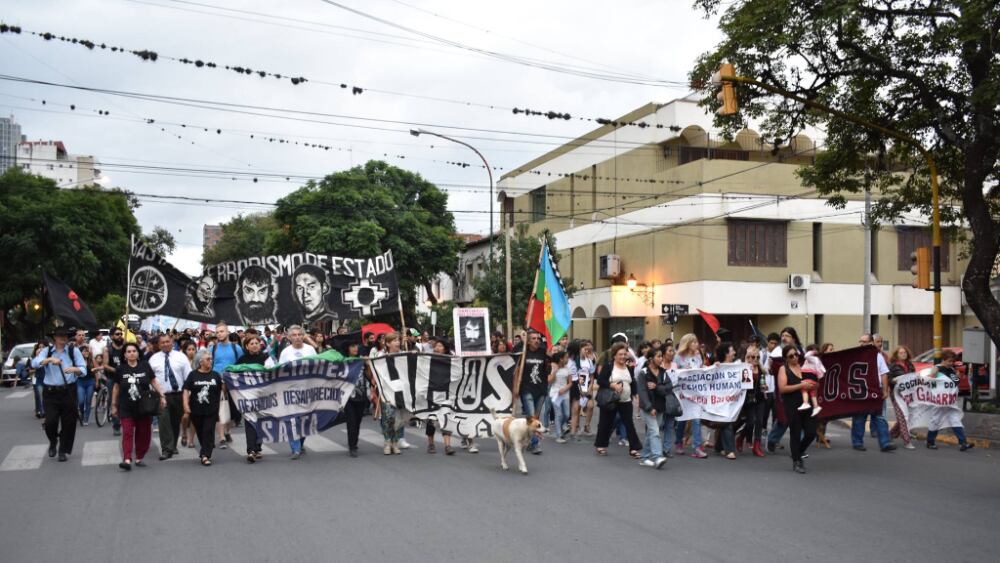 Marcha por el centro salteño en 2018